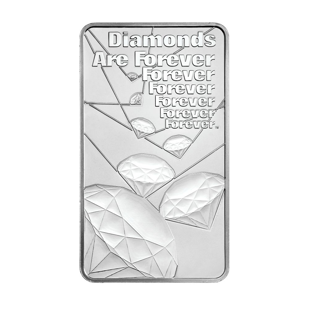 \u002010\u0020oz\u0020James\u0020Bond\u0020Diamonds\u0020Are\u0020Forever\u0020Silver\u0020Bar