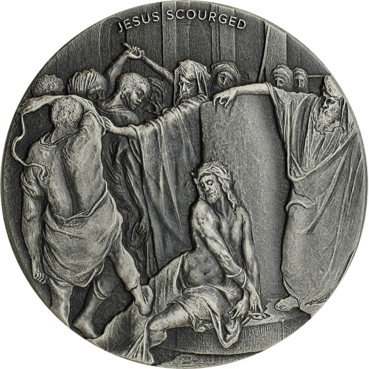 2018\u00202\u0020oz\u0020Jesus\u0020Scourged\u0020Biblical\u0020Silver\u0020Coin\u0020Series