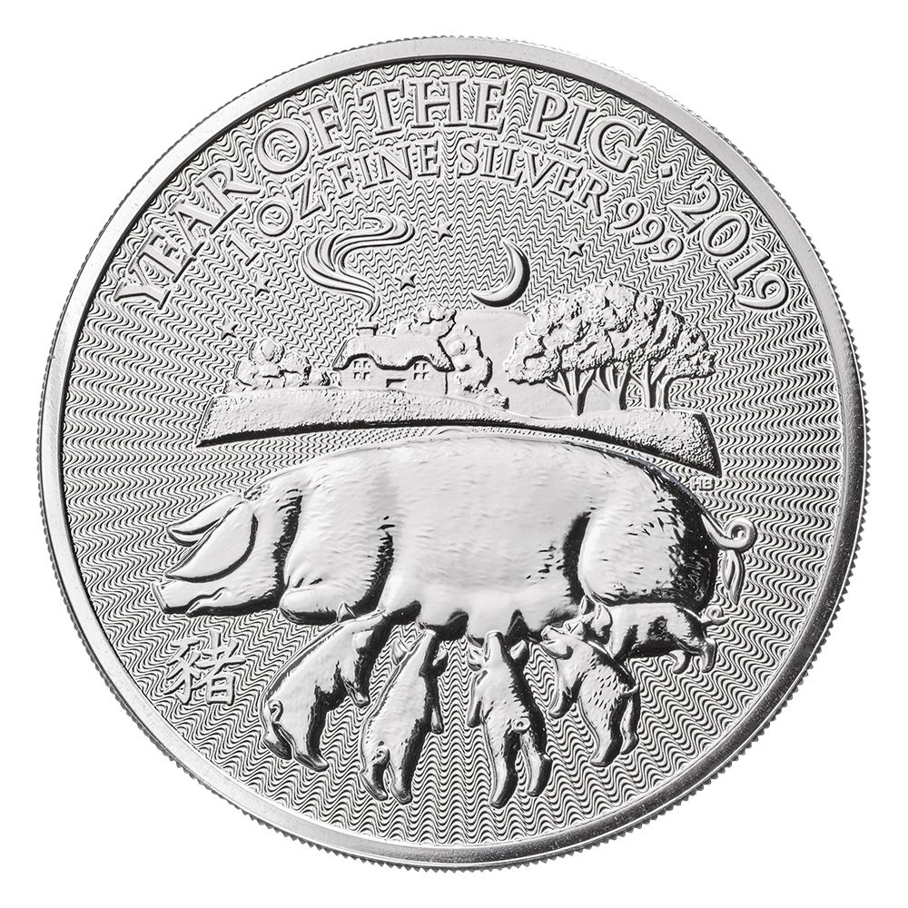 2019\u0020British\u0020Mint\u0020Lunar\u0020Year\u0020of\u0020the\u0020Pig\u0020Silver\u0020Coin\u00201\u0020oz