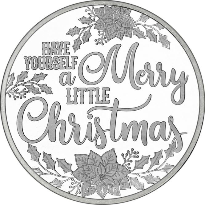 2018\u00201\u0020oz\u0020Merry\u0020Little\u0020Christmas\u0020Silver\u0020Round