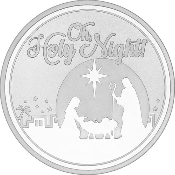 2018\u00201\u0020oz\u0020\u0027Oh\u0020Holy\u0020Night\u0021\u0027\u0020Nativity\u0020Silver\u0020Round