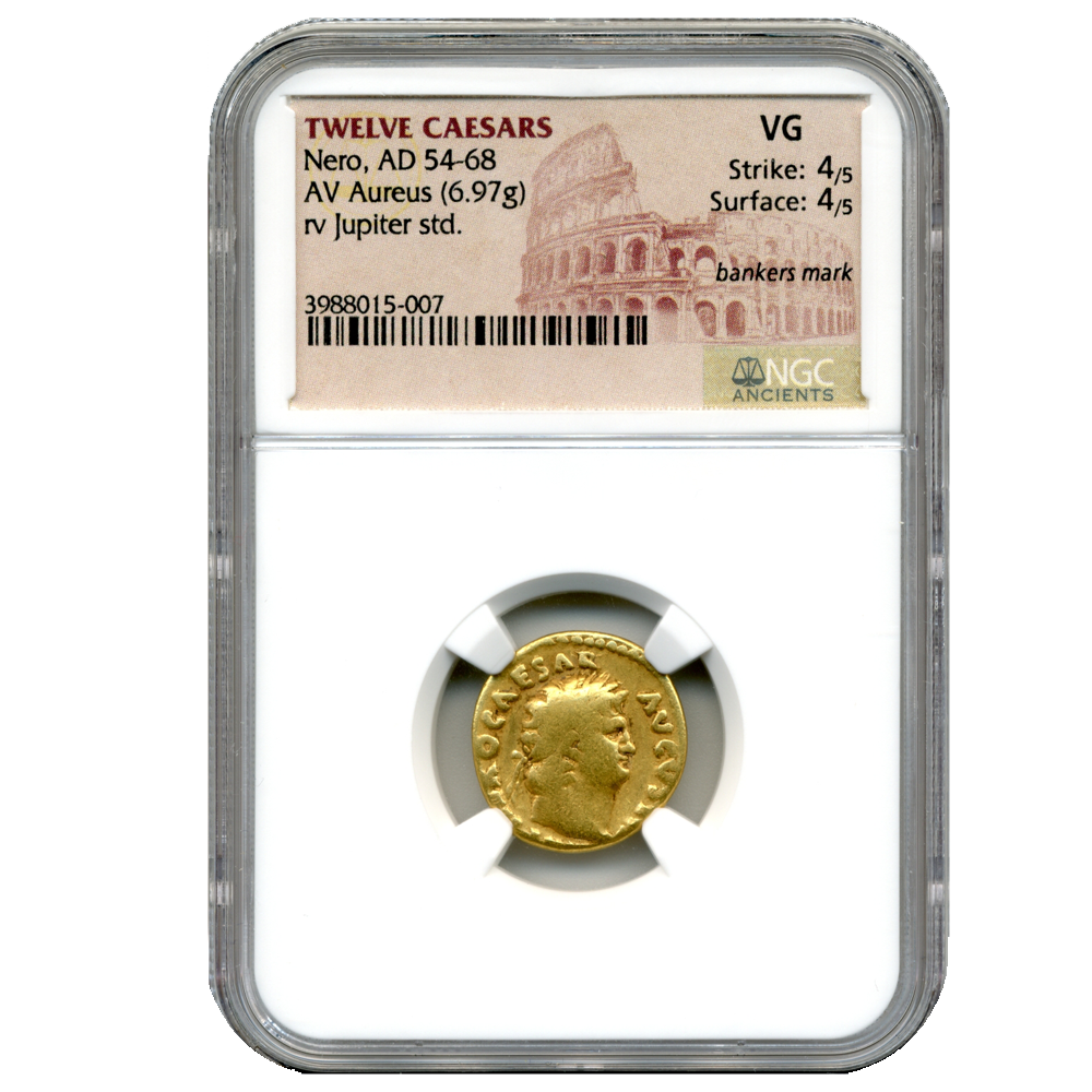 Twelve\u0020Caesars\u0020Gold\u0020Nero\u0020AD\u002054\u002D68\u0020AV\u0020Aureus\u0020\u002D\u0020NGC\u0020VG