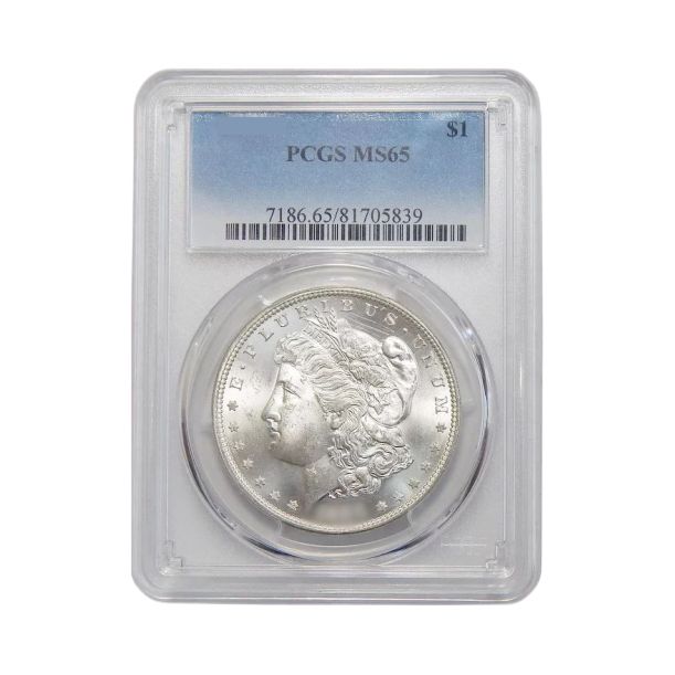 Pre\u002D1921\u0020PCGS\u0020MS\u002D65\u0020Morgan\u0020Silver\u0020Dollar\u0020\u002D\u0020Random\u0020Year
