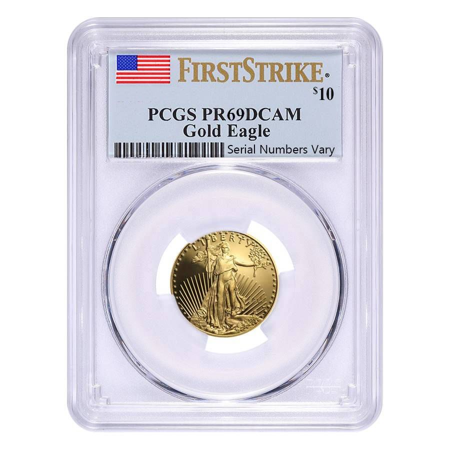 1\u002F4\u0020oz\u0020PCGS\u0020PF\u002D69\u0020American\u0020Gold\u0020Eagle\u0020Proof\u0020Coin\u0020\u002D\u0020Random\u0020Year