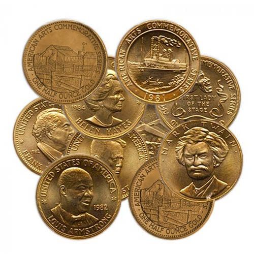 1\u002F2\u0020oz\u0020US\u0020Commemorative\u0020Arts\u0020Gold\u0020Medal\u0020\u0020\u0028Random\u0020Design\u0029