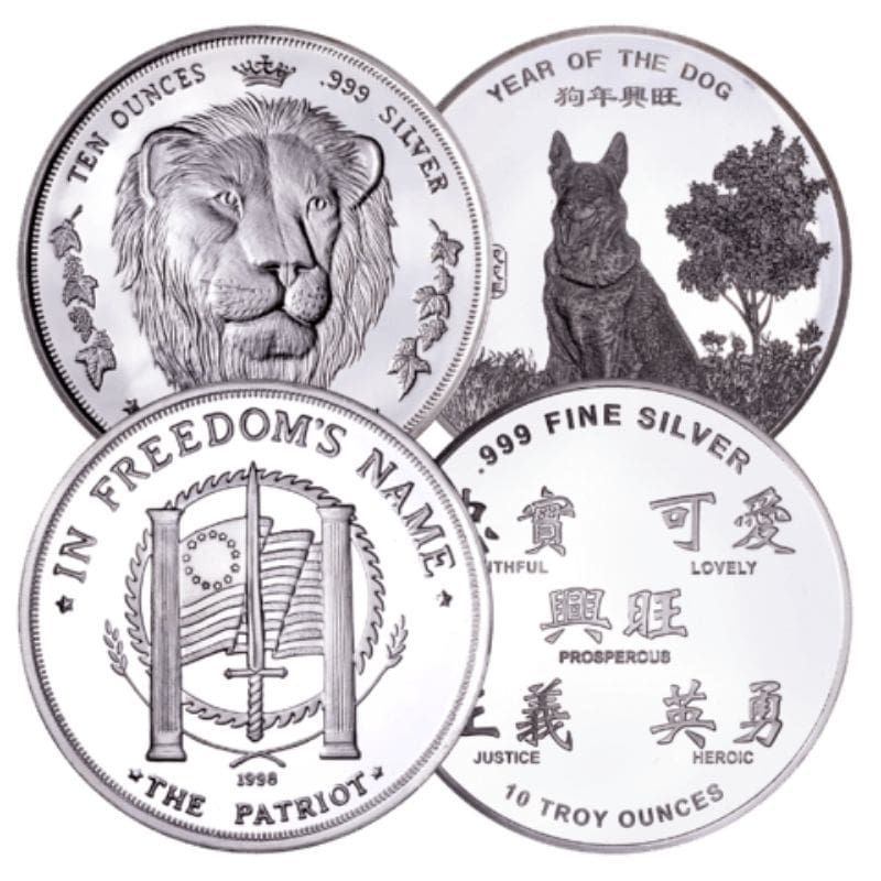 10\u0020oz\u0020Generic\u0020Silver\u0020Rounds\u00200.999\u0020Fine