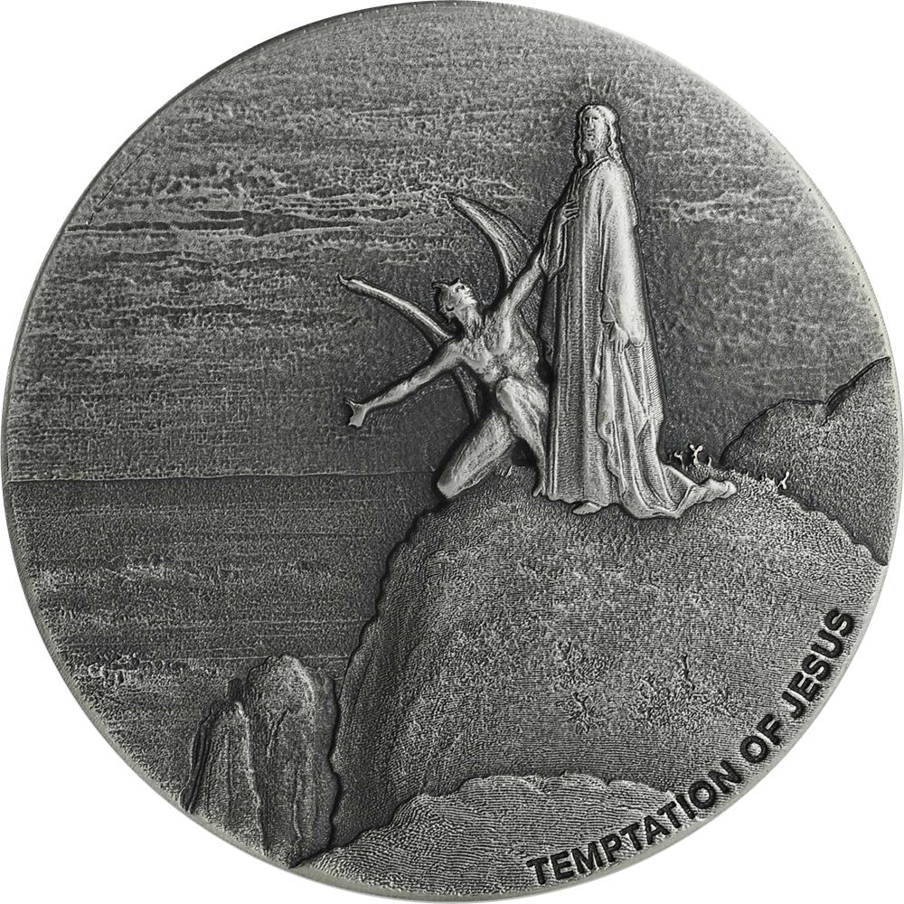 2018\u00202\u0020oz\u0020Temptation\u0020of\u0020Jesus\u0020Biblical\u0020Silver\u0020Coin\u0020Series