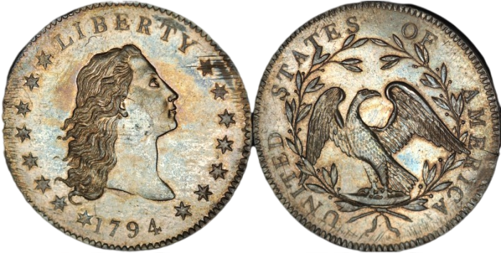 1794 Flowing Hair Silver Dollar