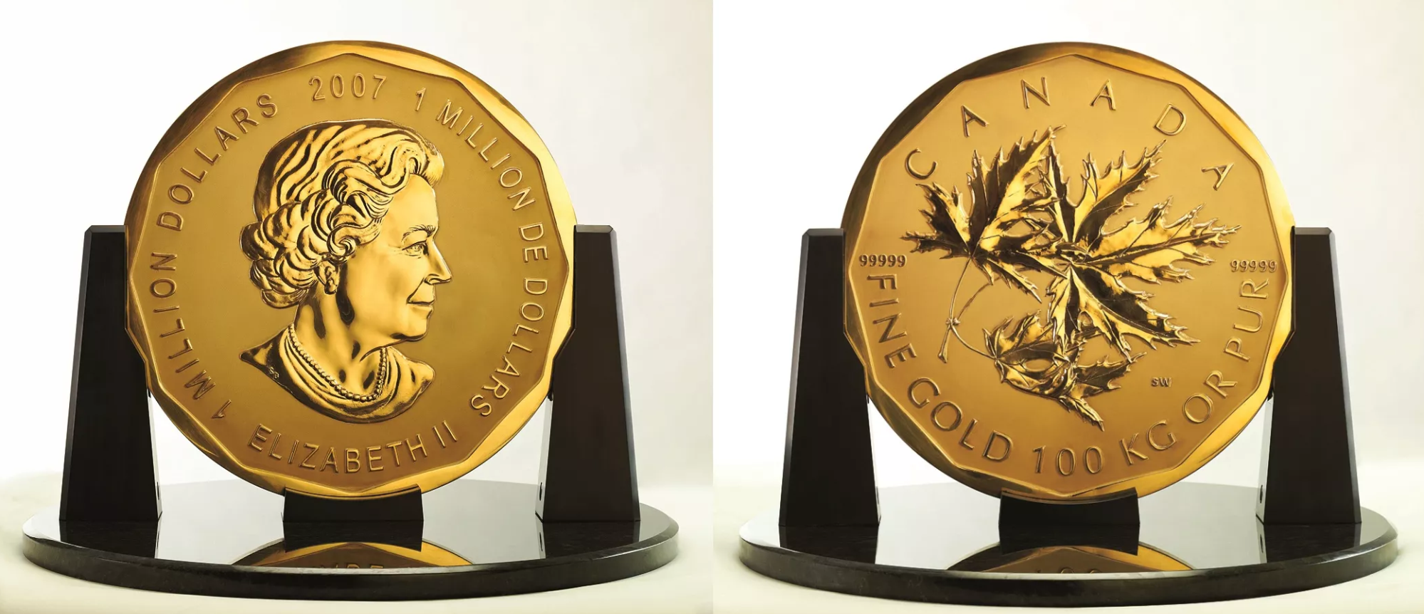 $1 million dollar Canadian Gold Maple Leaf