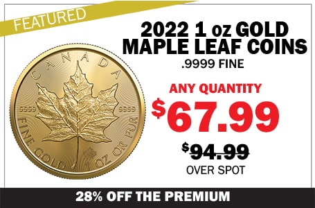 2022 1 oz Gold Maple Leaf Coin BU