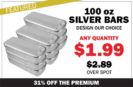 100 oz Silver Bar - Generic
